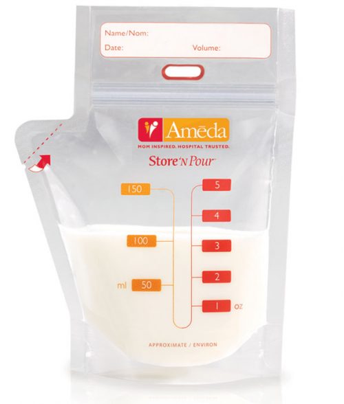 Ameda Refill Store 'N' Pour Milk Storage Bags Pack 40